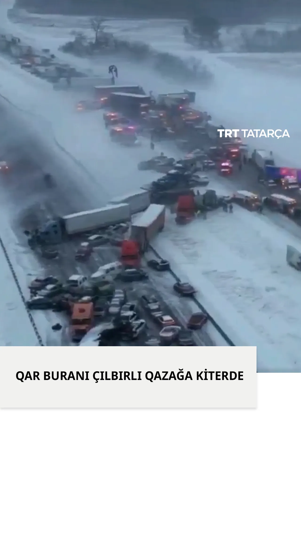 AQŞta qar buranı zur yul hälakätläre kiterep çığardı