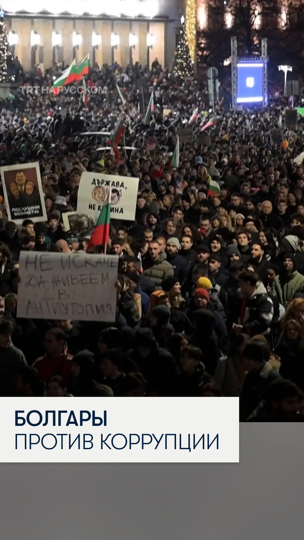 В Болгарии десятки тысяч вышли на крупнейший за годы антикоррупционный протест