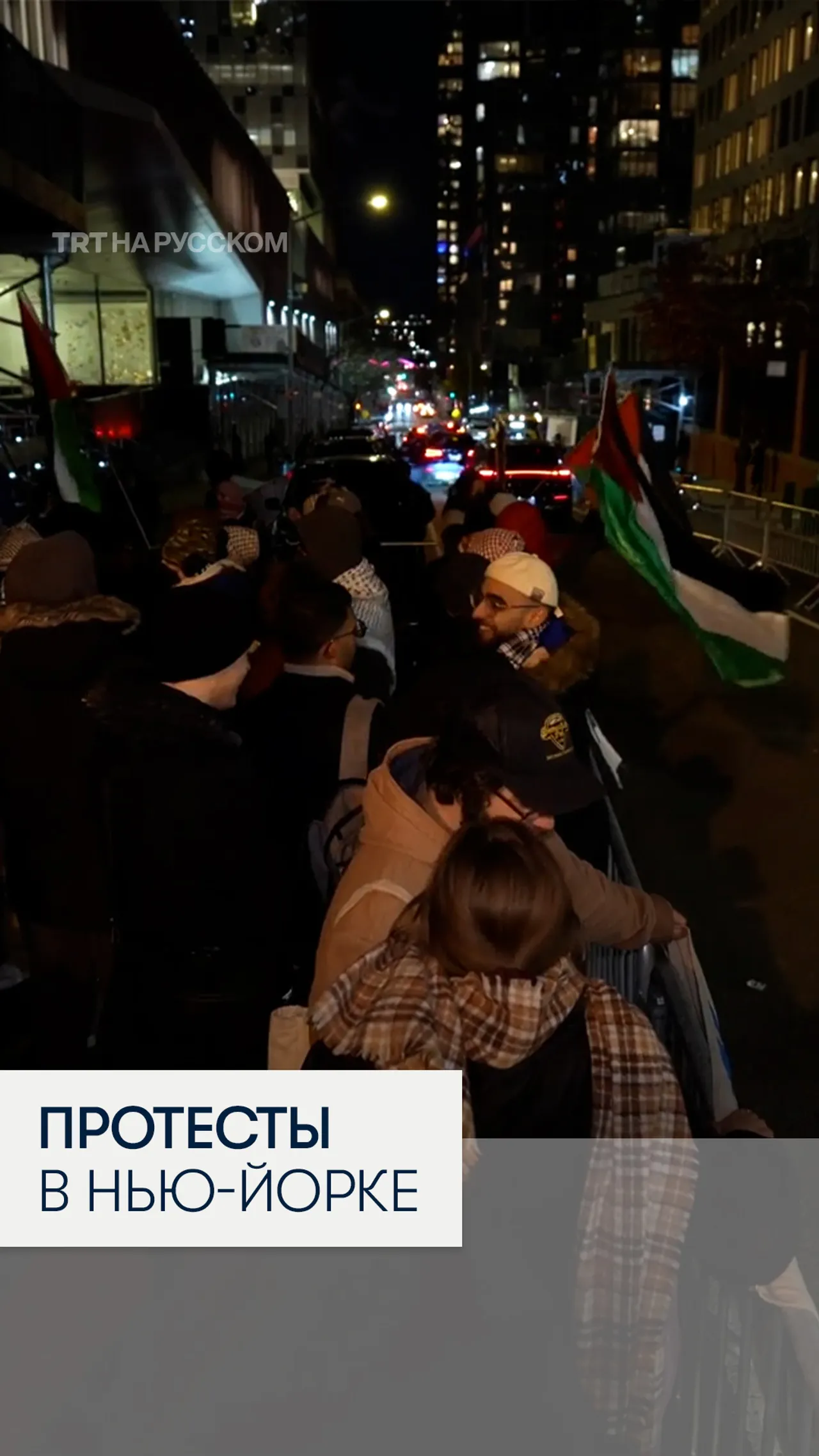 В Нью-Йорке вспыхнули новые протесты в поддержку Палестины