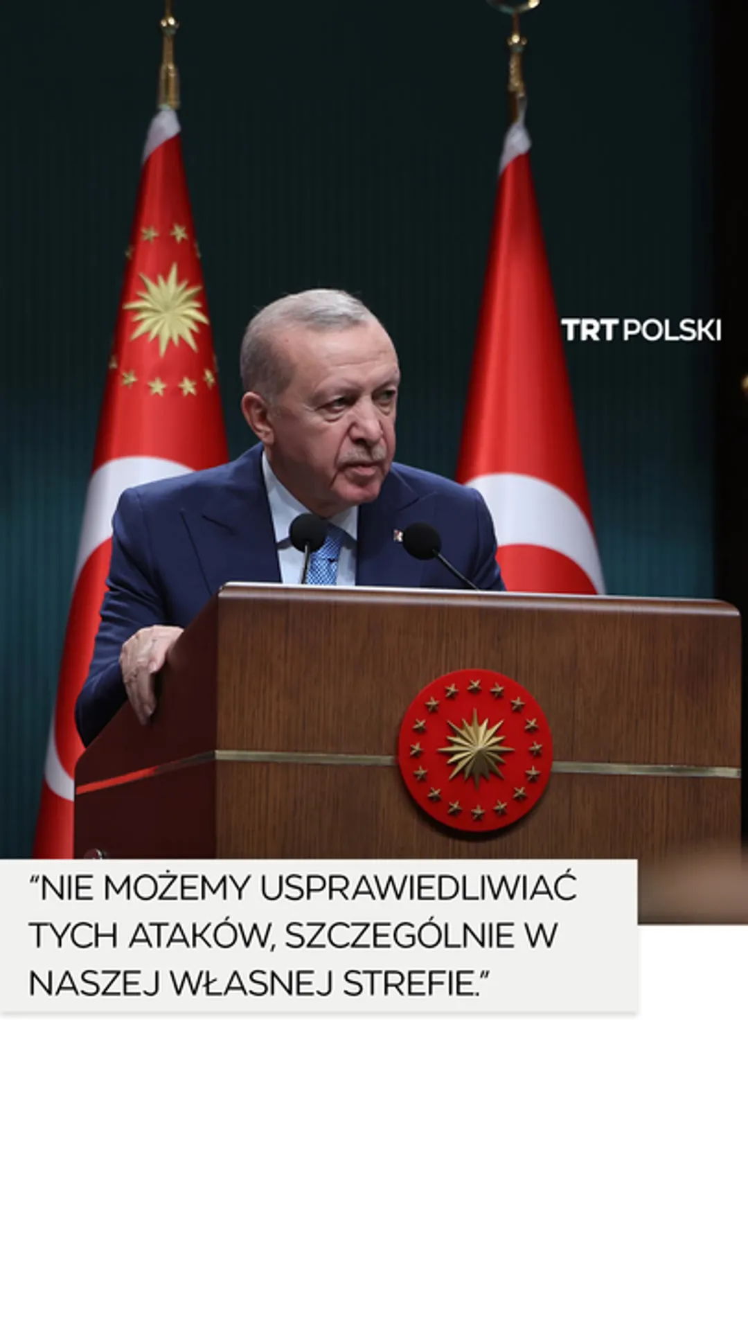 “Nie możemy usprawiedliwiać tych ataków, szczególnie w naszej własnej strefie”