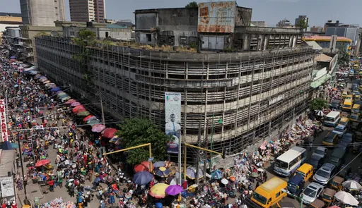 Fire destroys market shops for Nigerian biggest city
