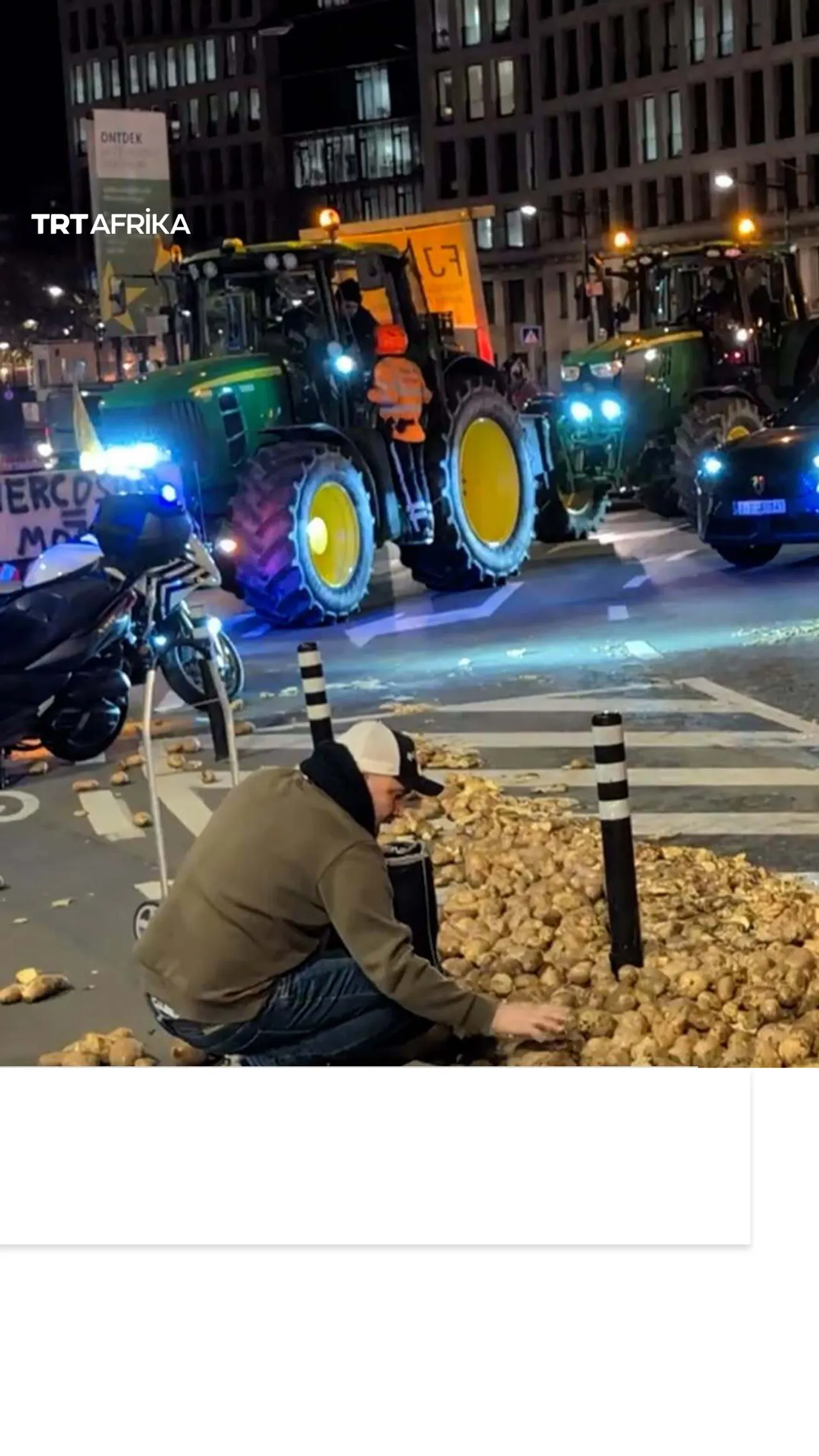 Jama'a sun kwashi dankalin Turawa yayin zanga-zangar manoma