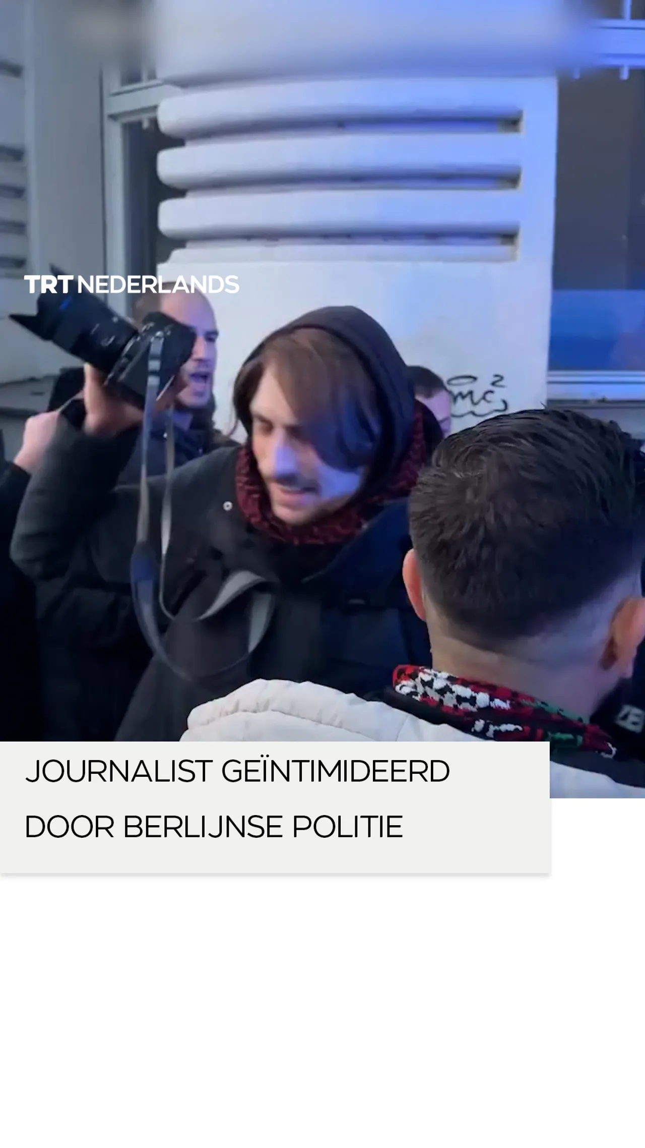 Journalist die een pro-Palestijnse protest vastlegde, geïntimideerd door Berlijnse politie