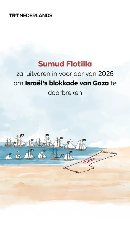 Sumud Flotilla zal uitvaren in voorjaar van 2026 om Israël's blokkade van Gaza te doorbreken