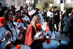 W obrazach: palestyńscy chrześcijanie w Strefie Gazy i na Zachodnim Brzegu świętują Boże Narodzenie po raz pierwszy od dwóch lat