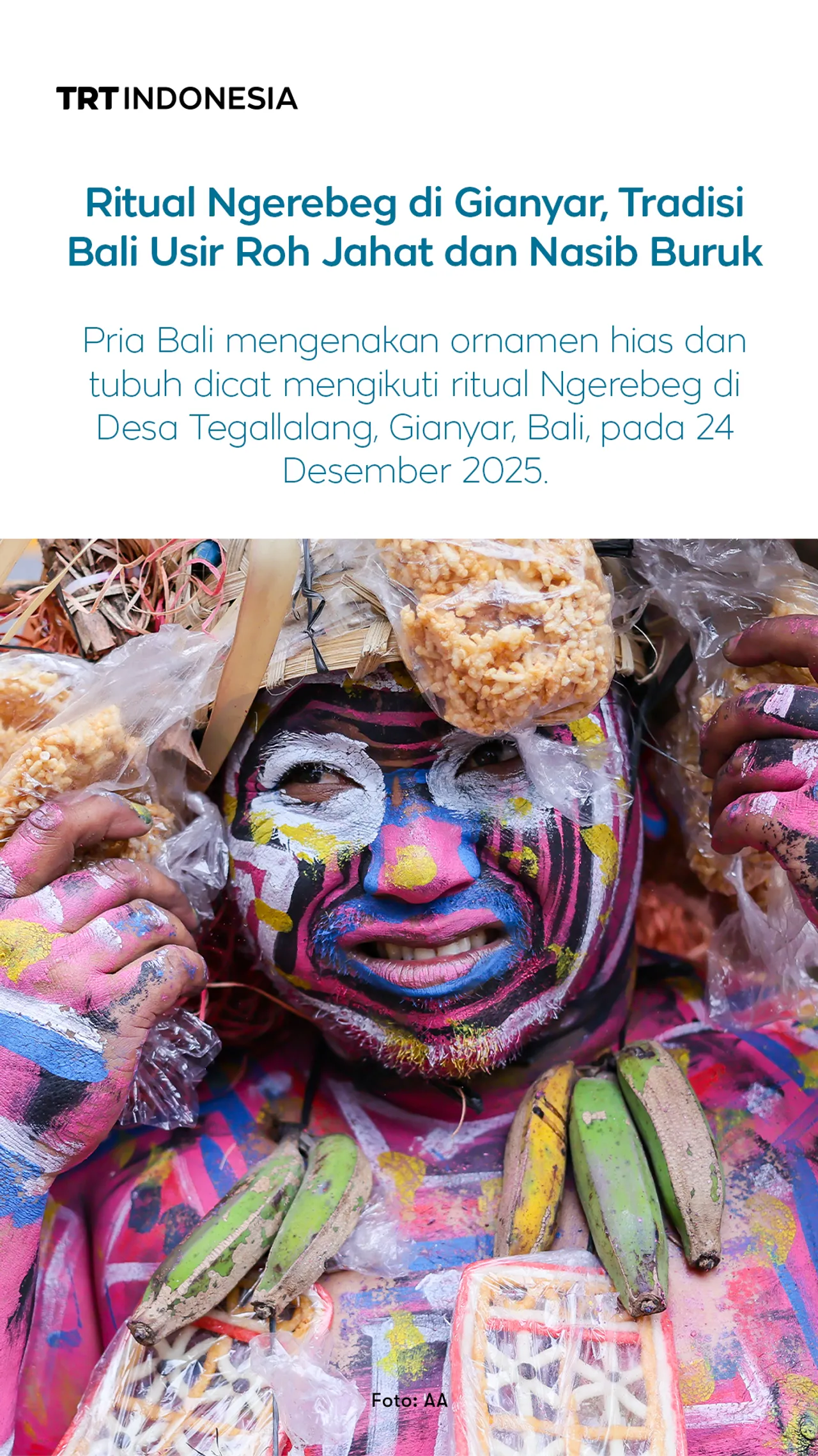 Ngerebeg, tradisi Bali untuk mengusir roh jahat dan nasib buruk