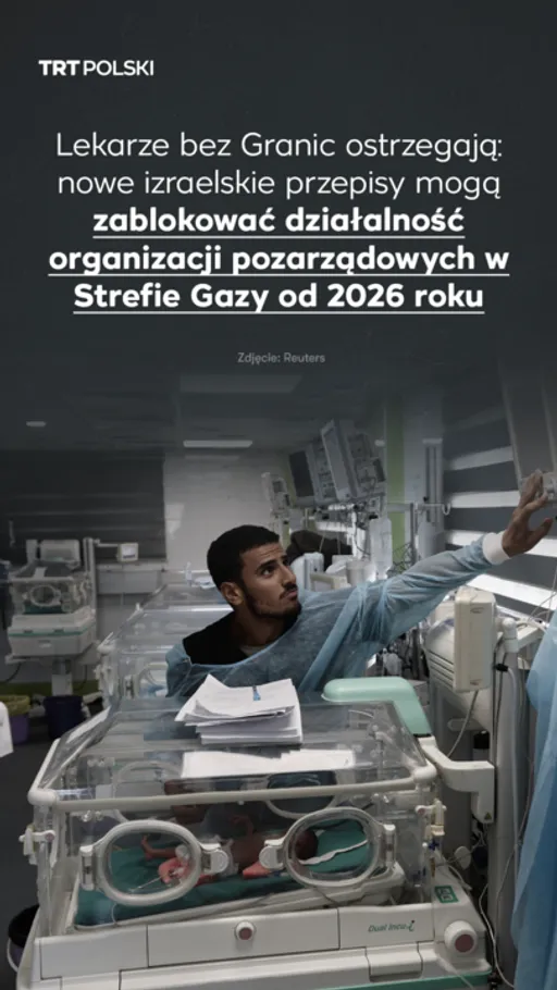 MSF ostrzegają: nowe izraelskie przepisy mogą zablokować działalność organizacji pozarządowych