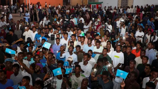 Жители Сомали вышли на антиизраильские протесты