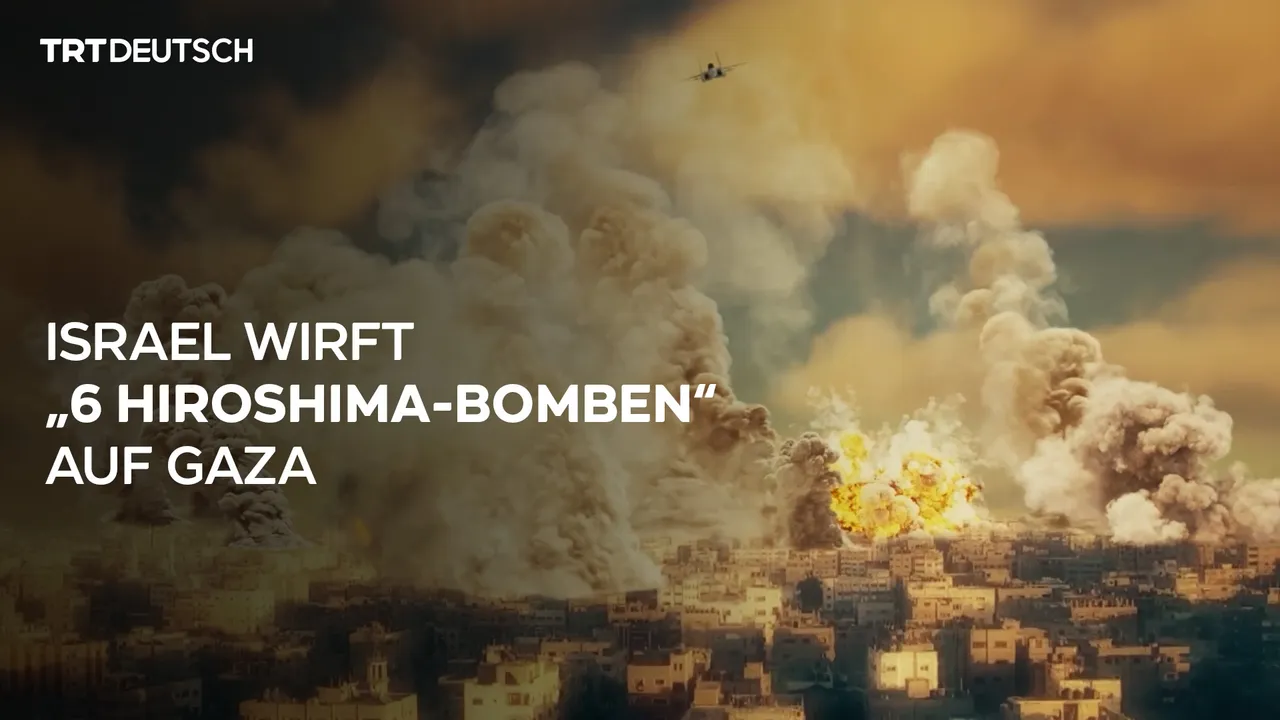 Israel wirft „6 Hiroshima-Bomben“ auf Gaza