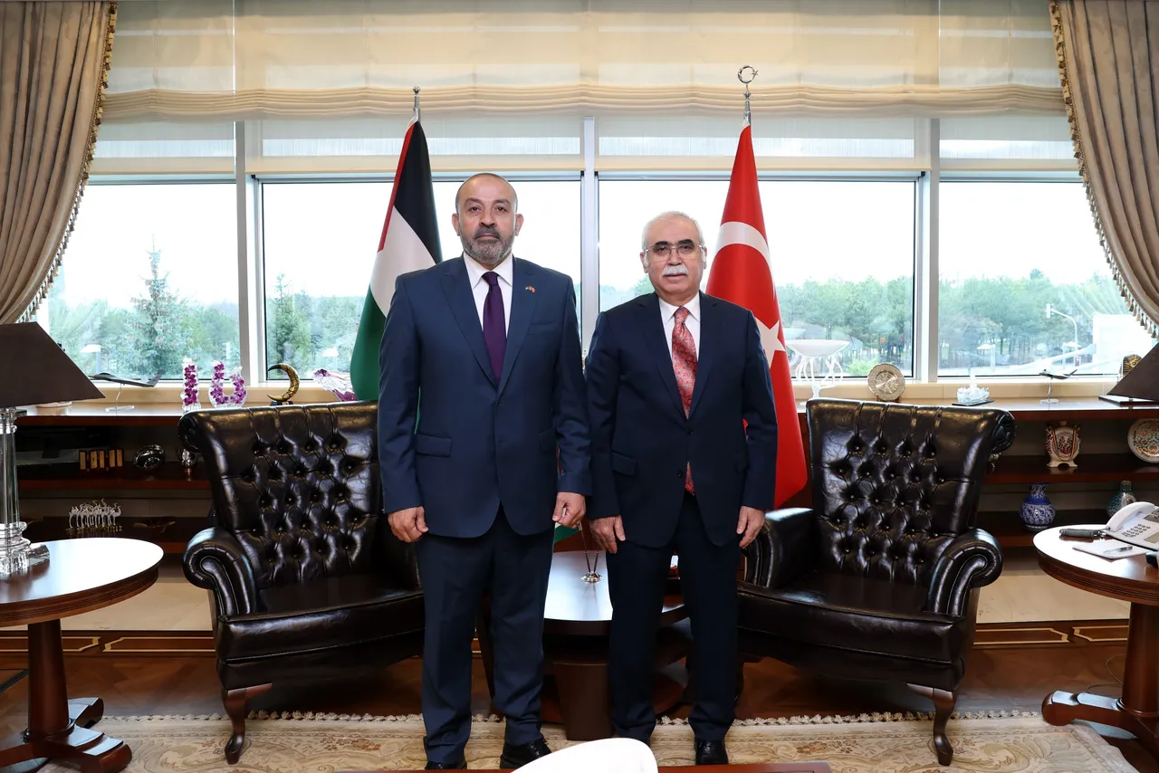 שיא בית המשפט החוקתי של טורקיה נפגש עם התובע הכללי הפלסטיני