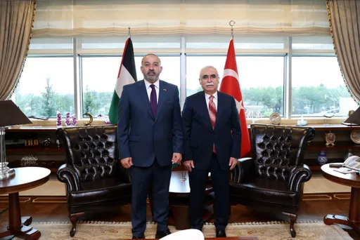 שיא בית המשפט החוקתי של טורקיה נפגש עם התובע הכללי הפלסטיני