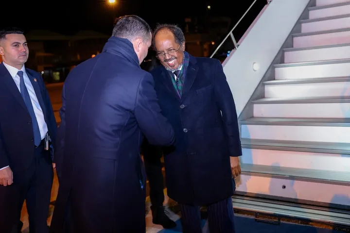 Somalia's president arrives in Türkiye for talks with President Erdogan