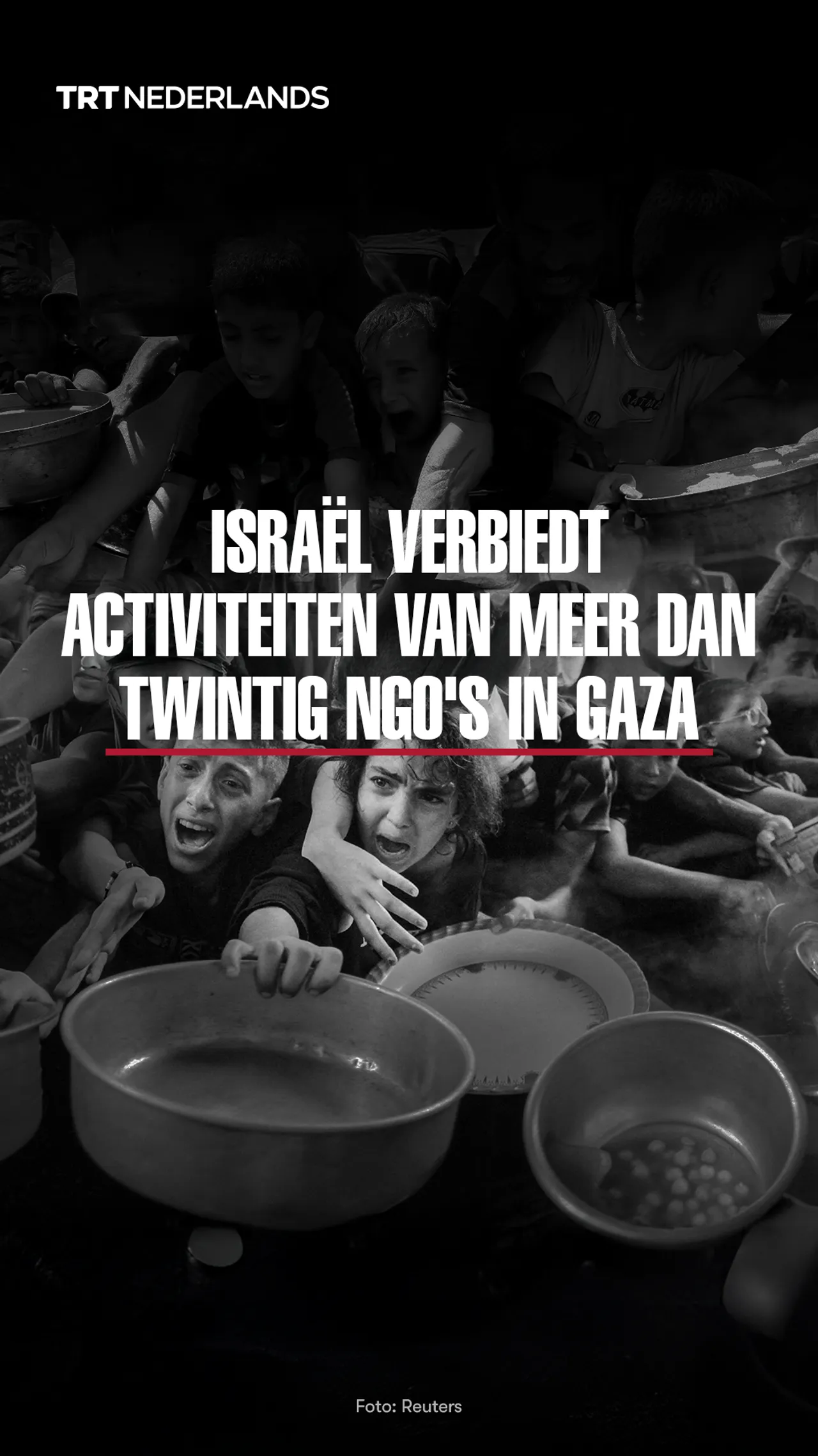 Israël verbiedt activiteiten van meer dan twintig ngo’s in Gaza
