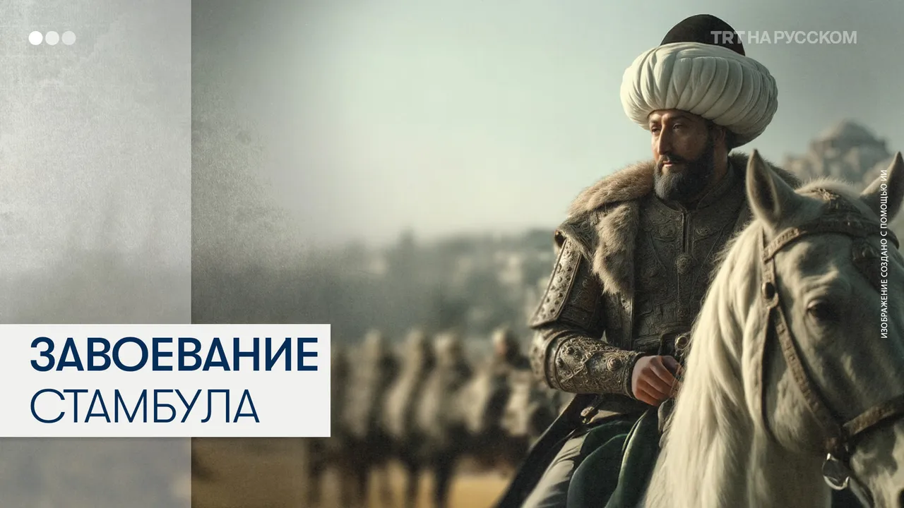 История завоевания Стамбула султаном Мехмедом II, созданная с помощью ИИ