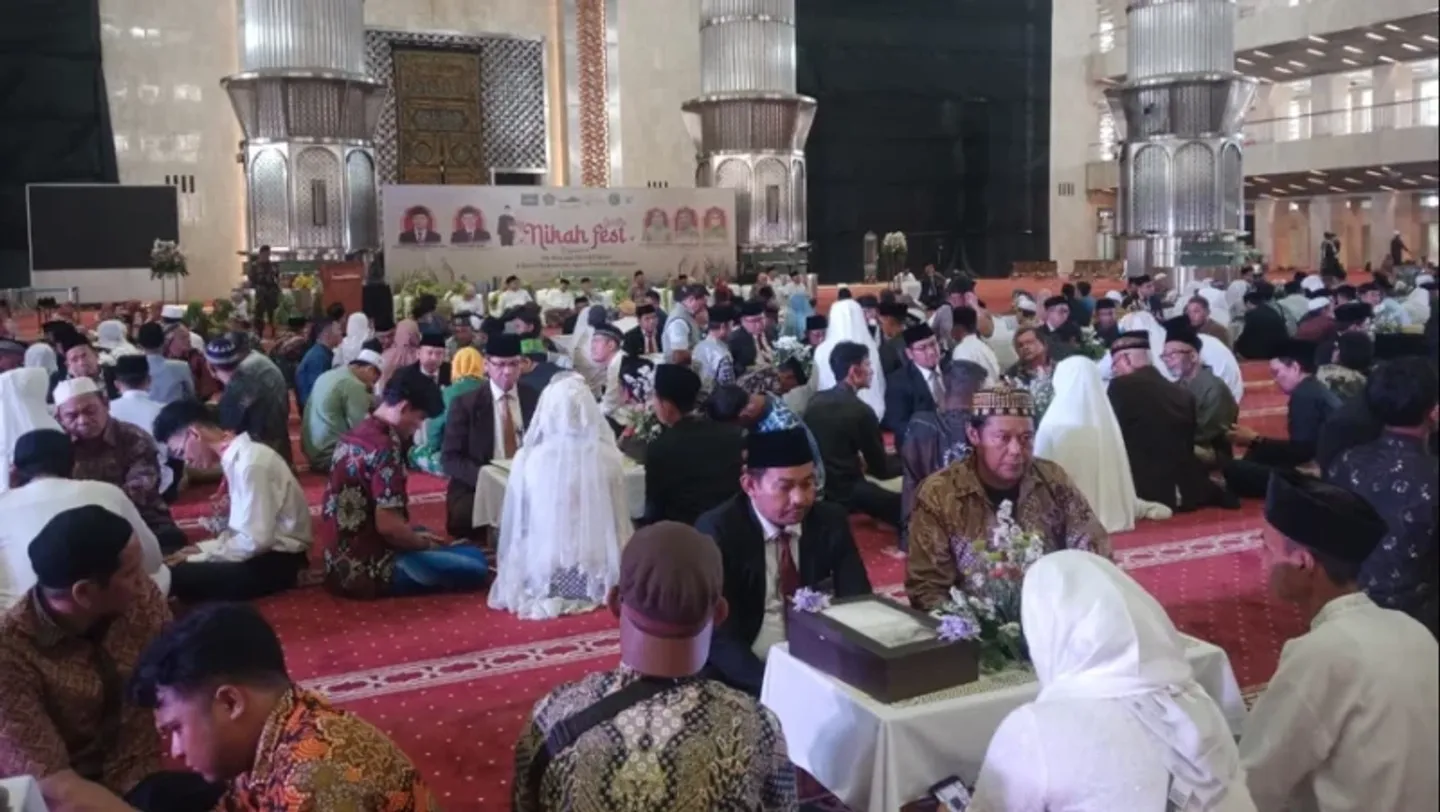 51 pasangan ikuti nikah massal gratis di Masjid Istiqlal Jakarta