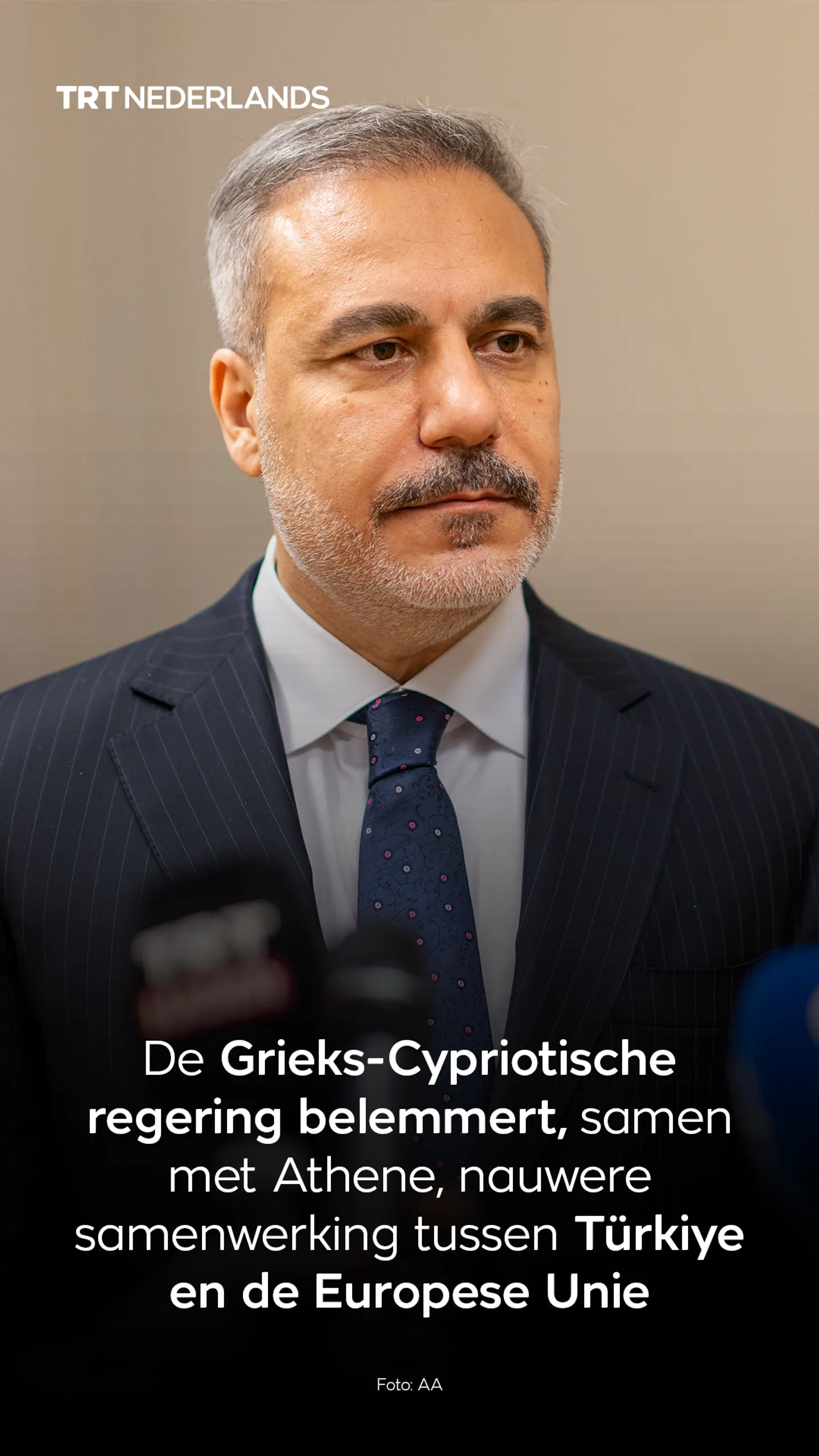 Grieks-Cypriotische regering belemmert nauwere samenwerking tussen Türkiye en de EU: Turkse Fidan