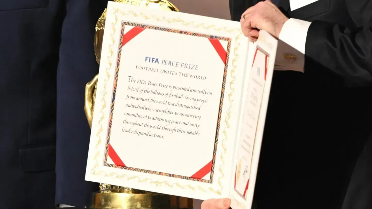 ترامپ برنده اولین جایزه صلح فیفا شد