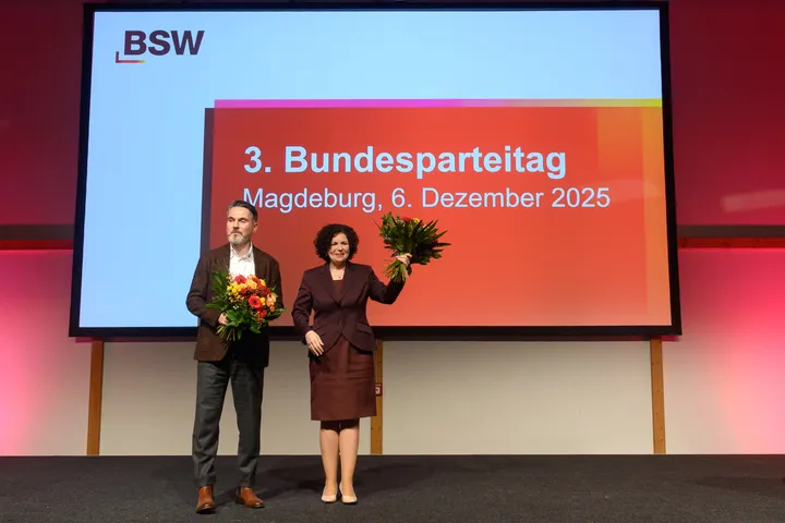 Neue BSW-Spitze: De Masi und Mohamed Ali gewählt