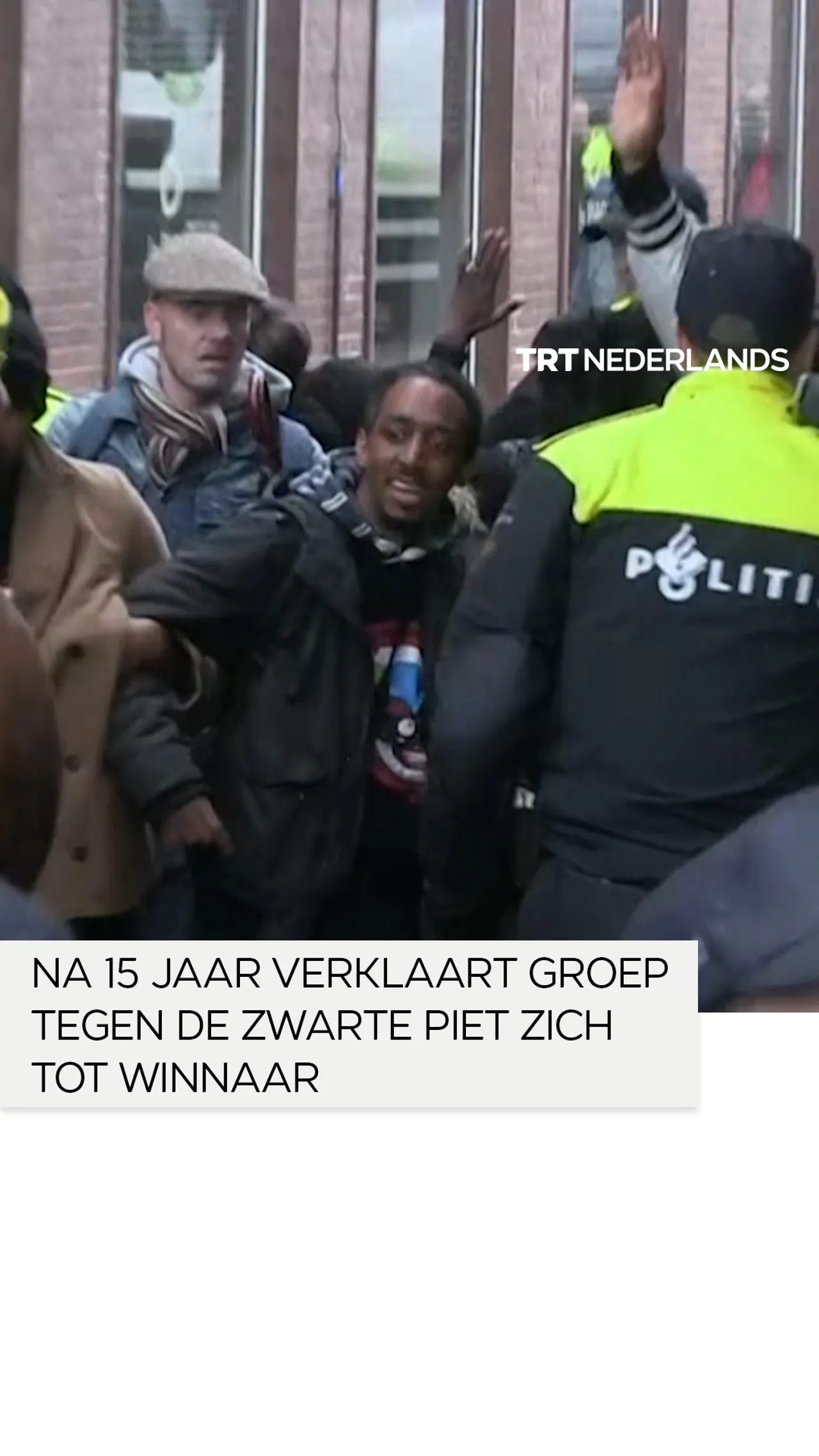 Na 15 jaar verklaart Nederlandse groep tegen de zwarte piet zich tot winnaar