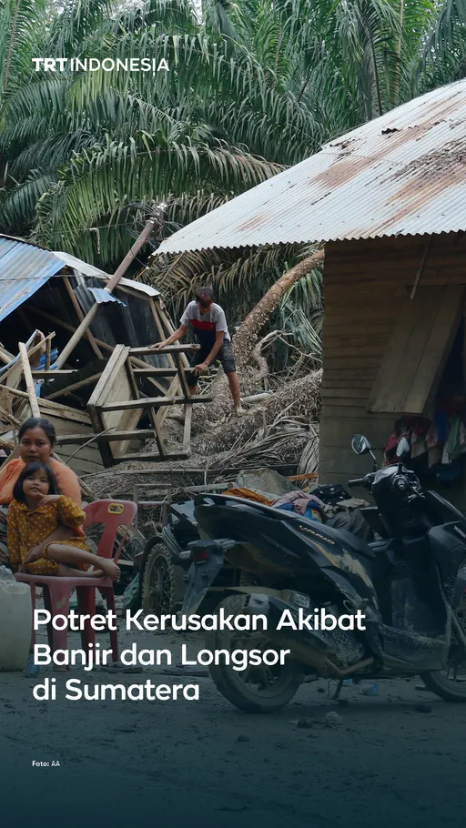Potret kerusakan akibat banjir dan longsor di Sumatera