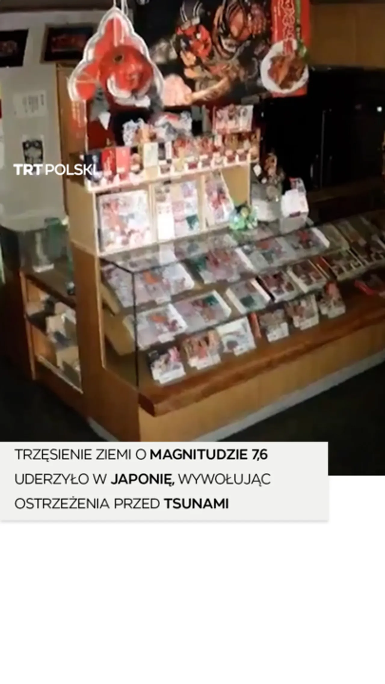 Trzęsienie ziemi o magnitudzie 7,6 uderzyło w Japonię, wywołując ostrzeżenia przed tsunami