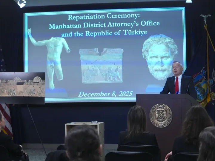 Türkiye recebe de volta os artefactos anatólios saqueados dos EUA