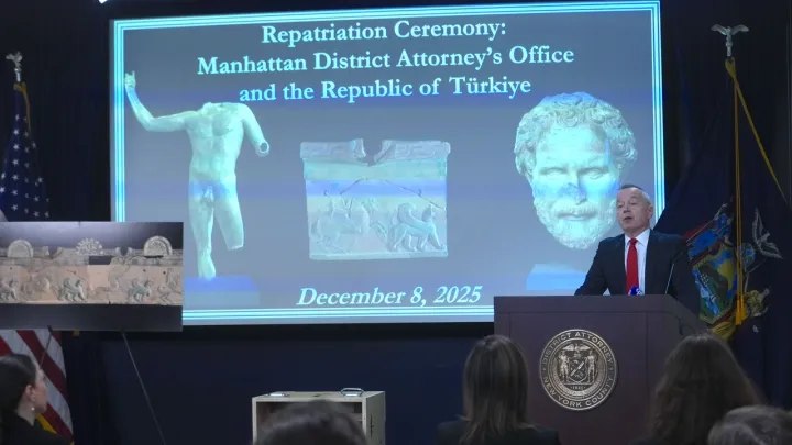 Türkiye recebe de volta os artefactos anatólios saqueados dos EUA