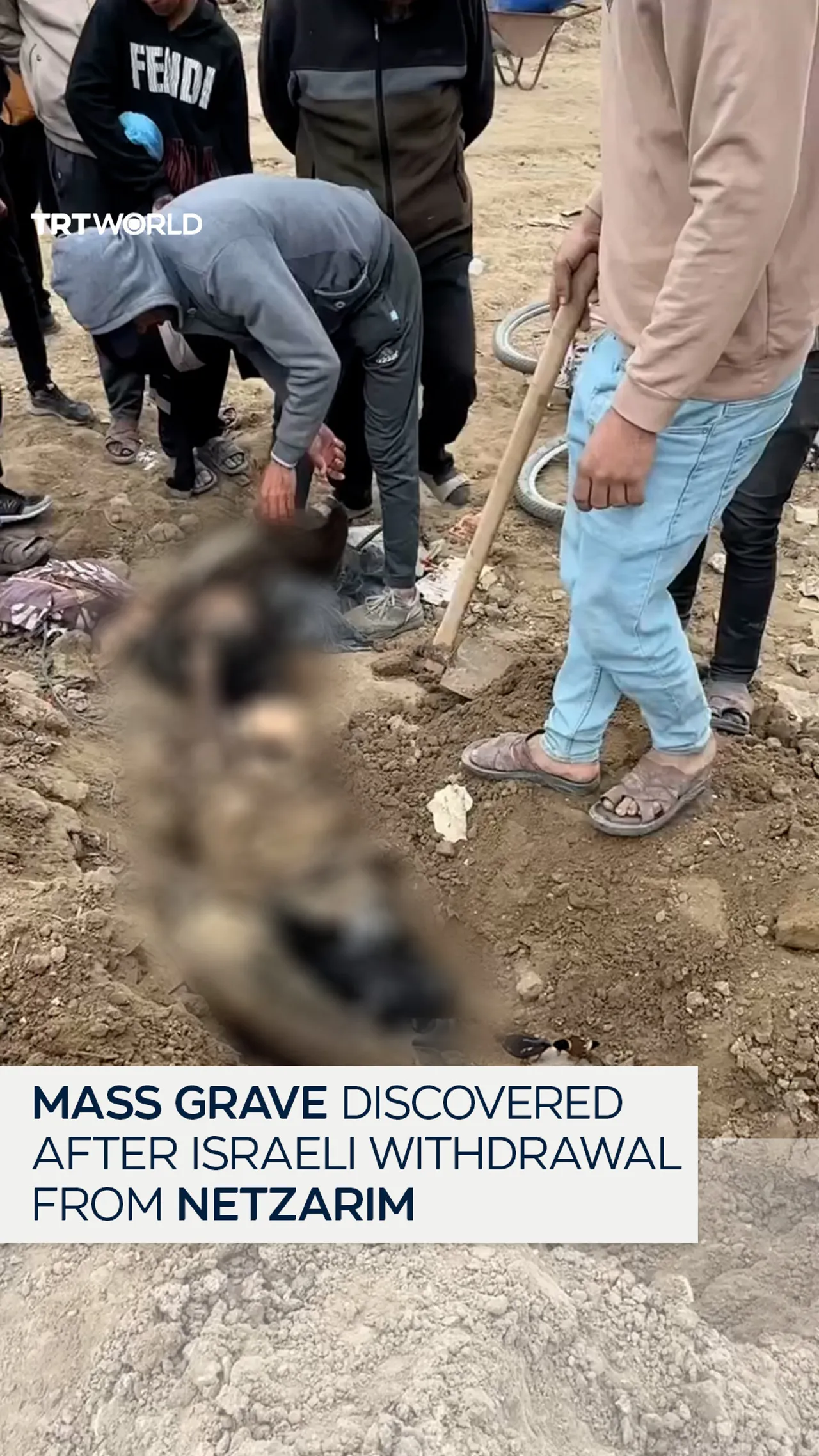 Mass grave discovered in Netzarim Corridor following Israeli withdrawal