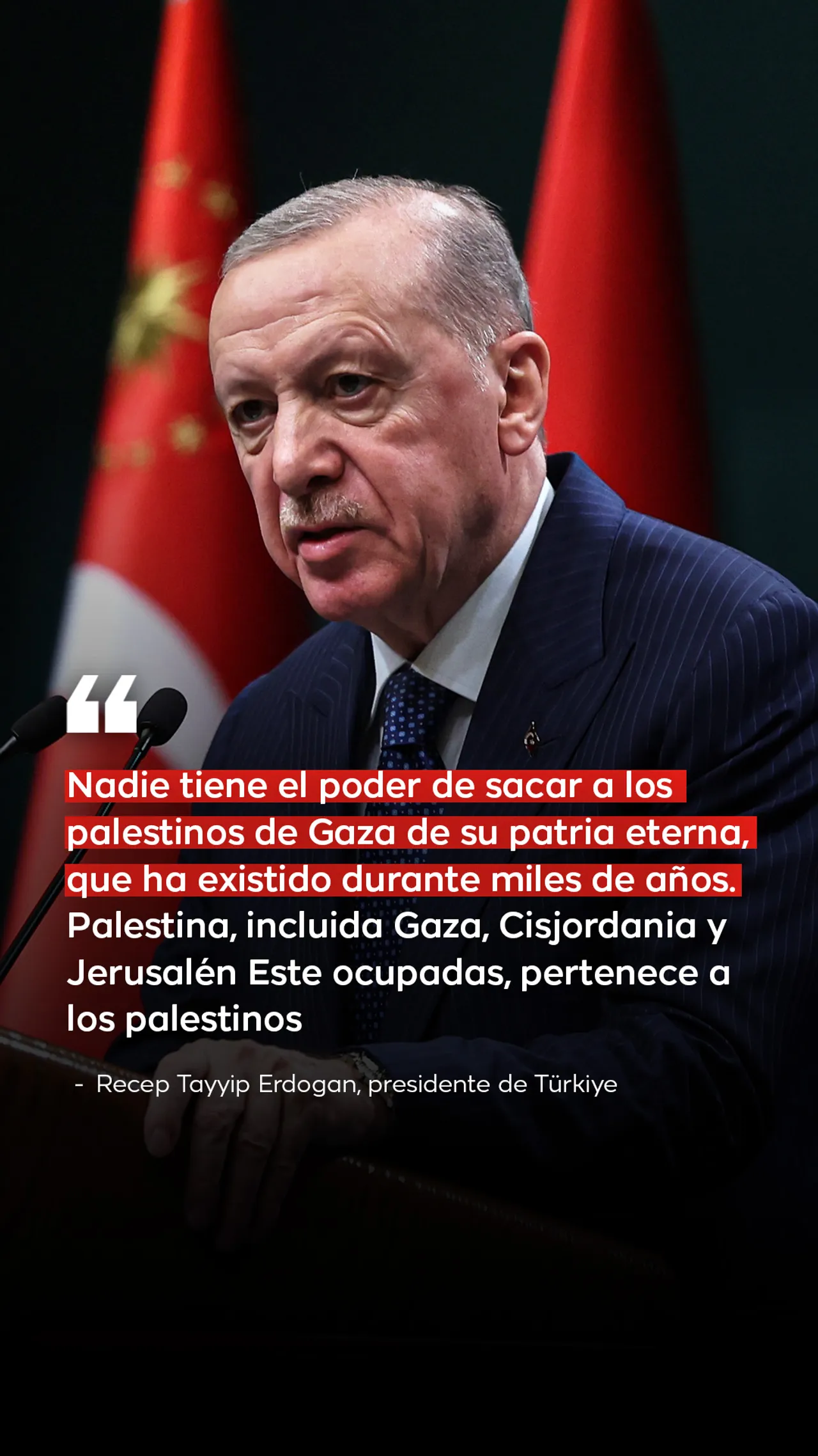 Erdogan rechaza declaraciones de Trump de "tomar Gaza"