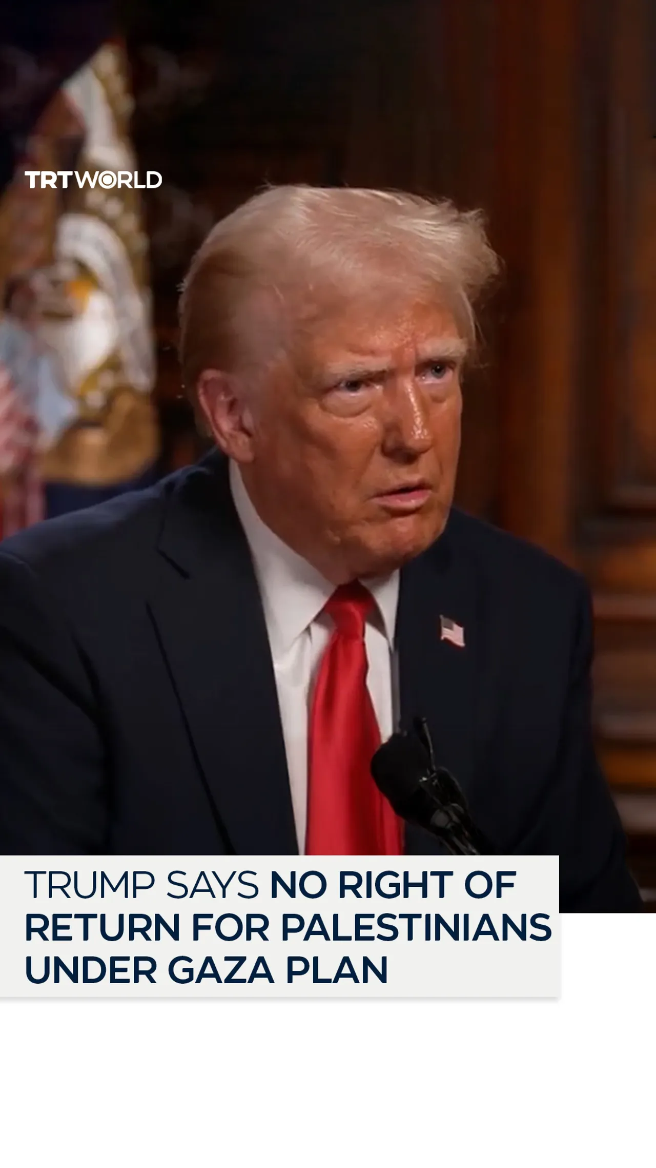 Trump rules out Palestinian right of return under his plan for Gaza