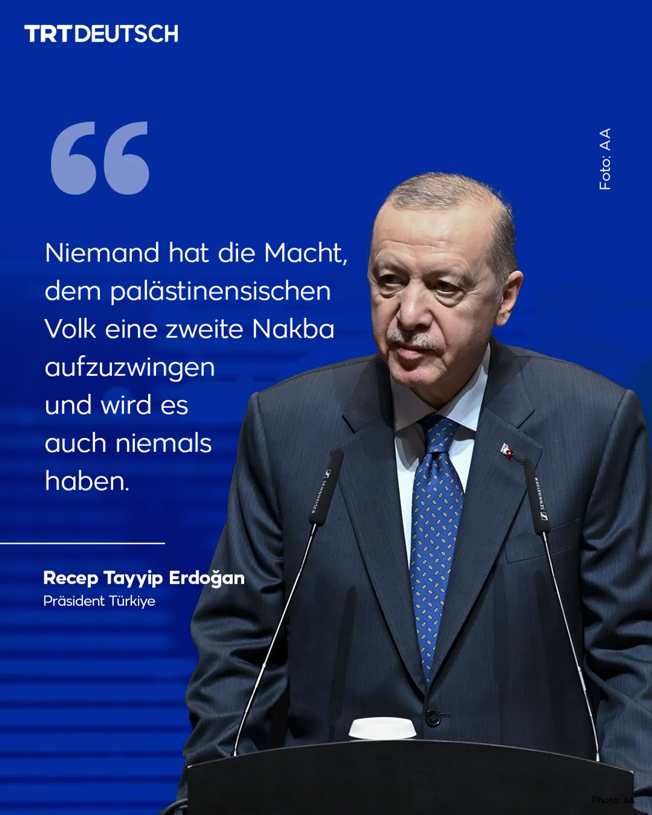Niemand hat die Macht, dem palästinensischen Volk eine zweite Nakba aufzuzwingen und wird es auch niemals haben.