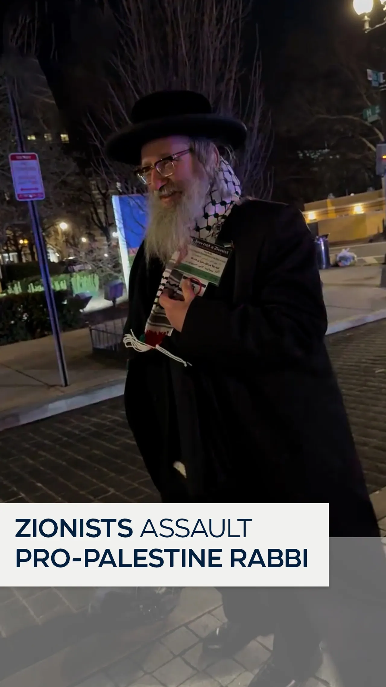 Zionist group assaults pro-Palestine rabbi in Washington, DC