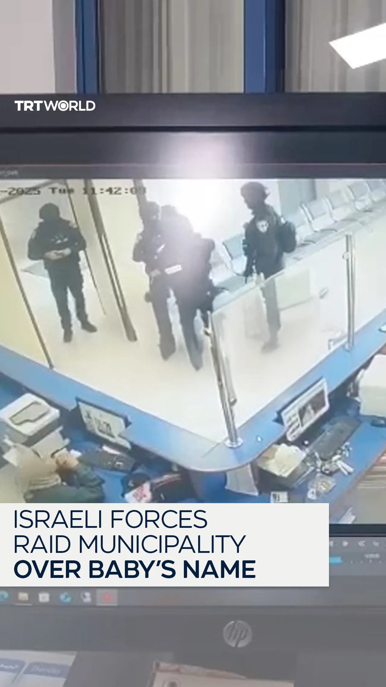 Israeli forces raid municipality over baby’s name