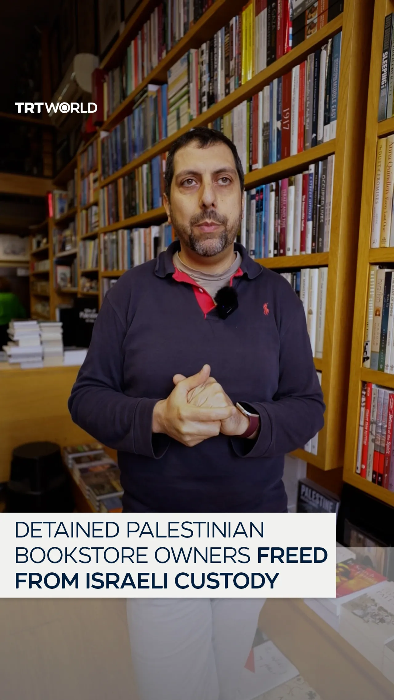 Owners of prominent Jerusalem bookstore released from Israeli detention