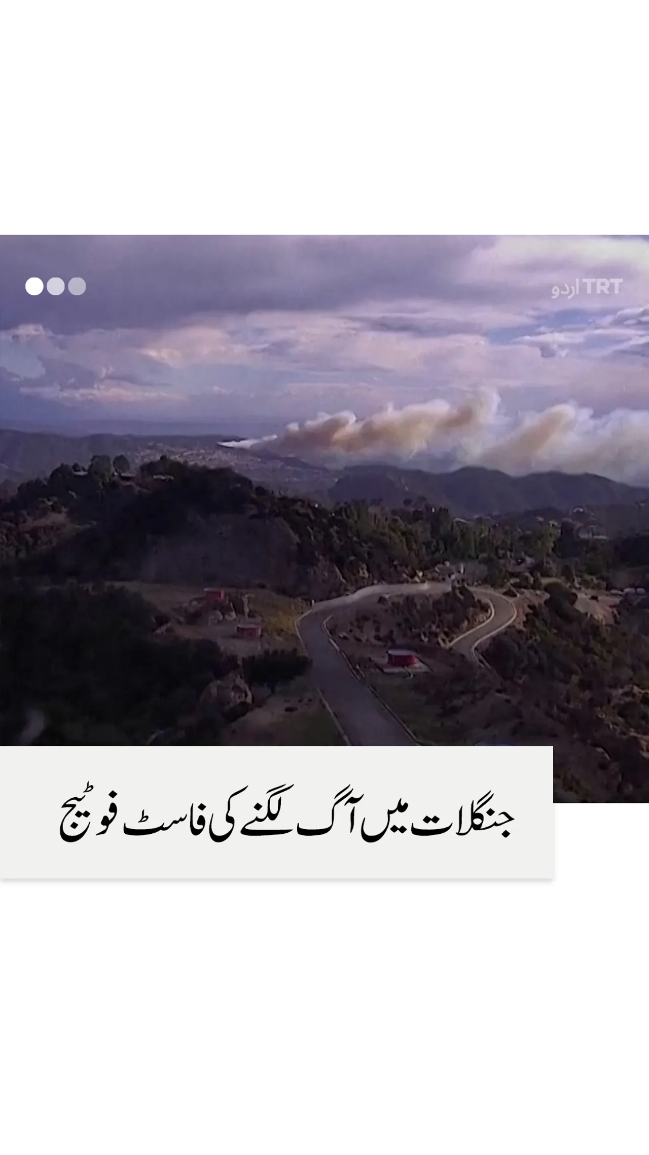 امریکہ میں جنگلات کی ہولناک آگ