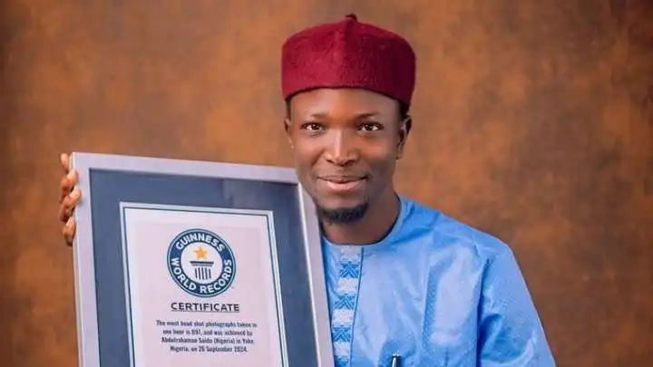 Mai ɗaukar hoto daga Nijeriya ya kafa tahiri na samun kambin 'Guinness World Record'