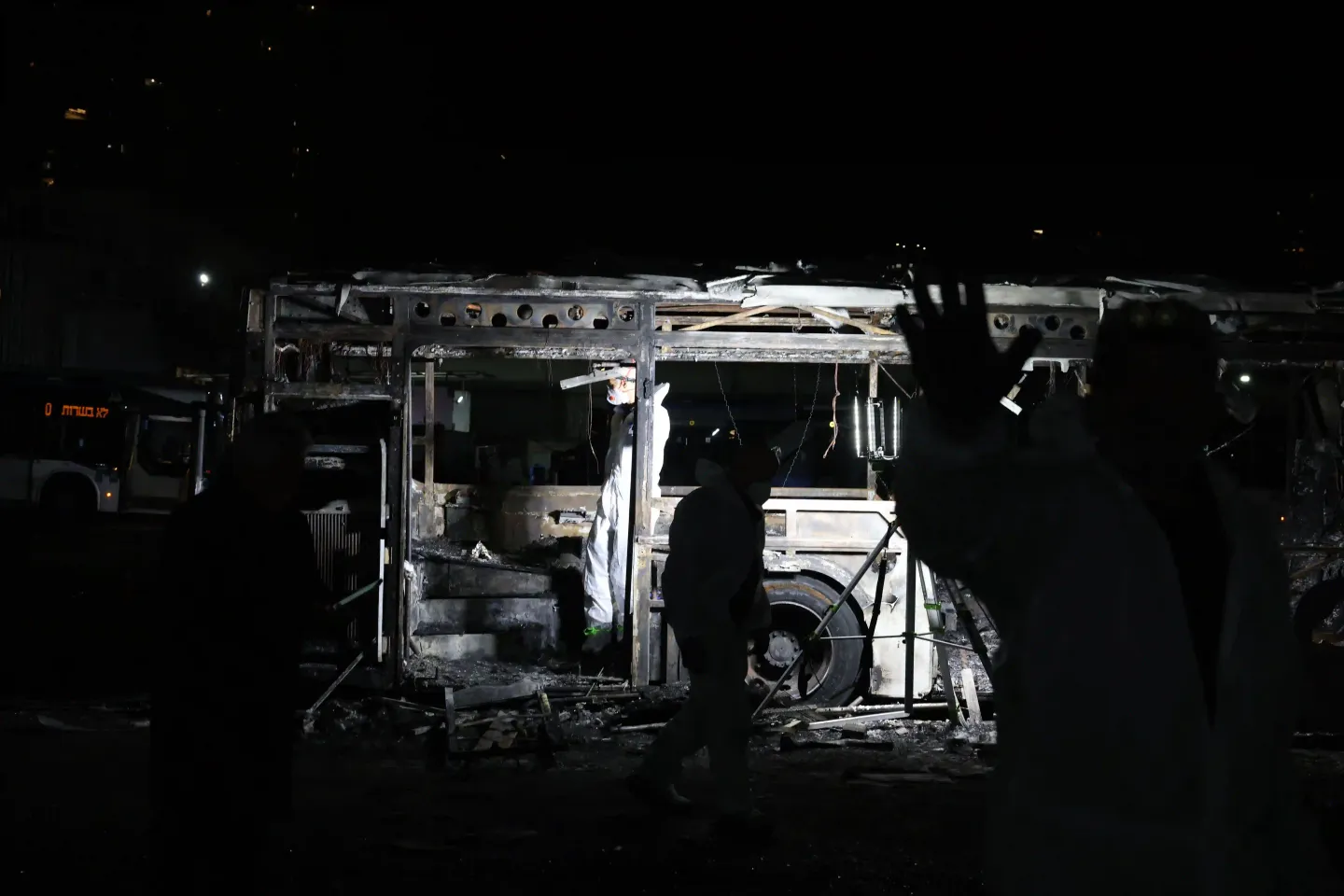 Multiple explosions hit buses in central Israel