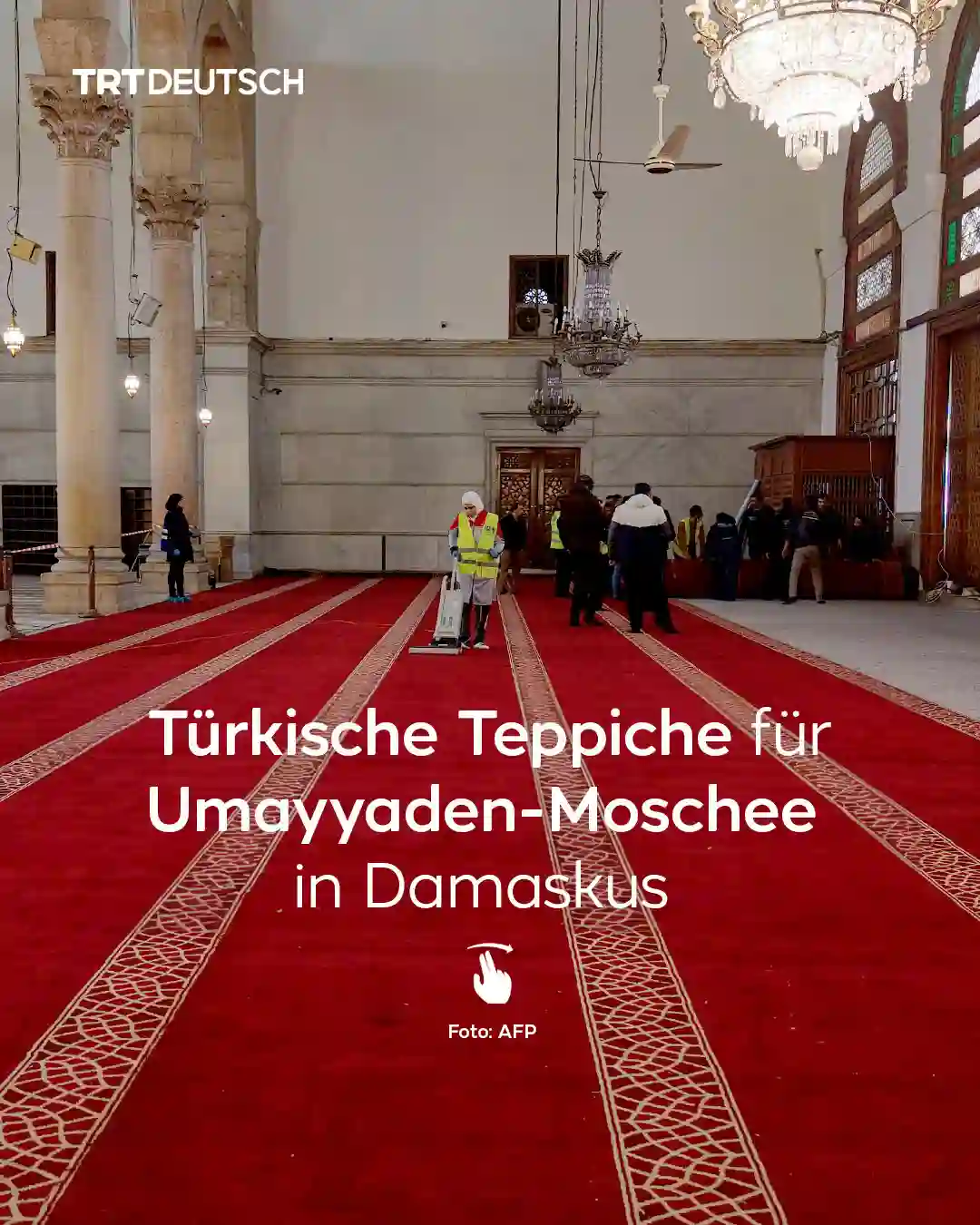 Türkische Teppiche für Umayyaden-Moschee in Damaskus