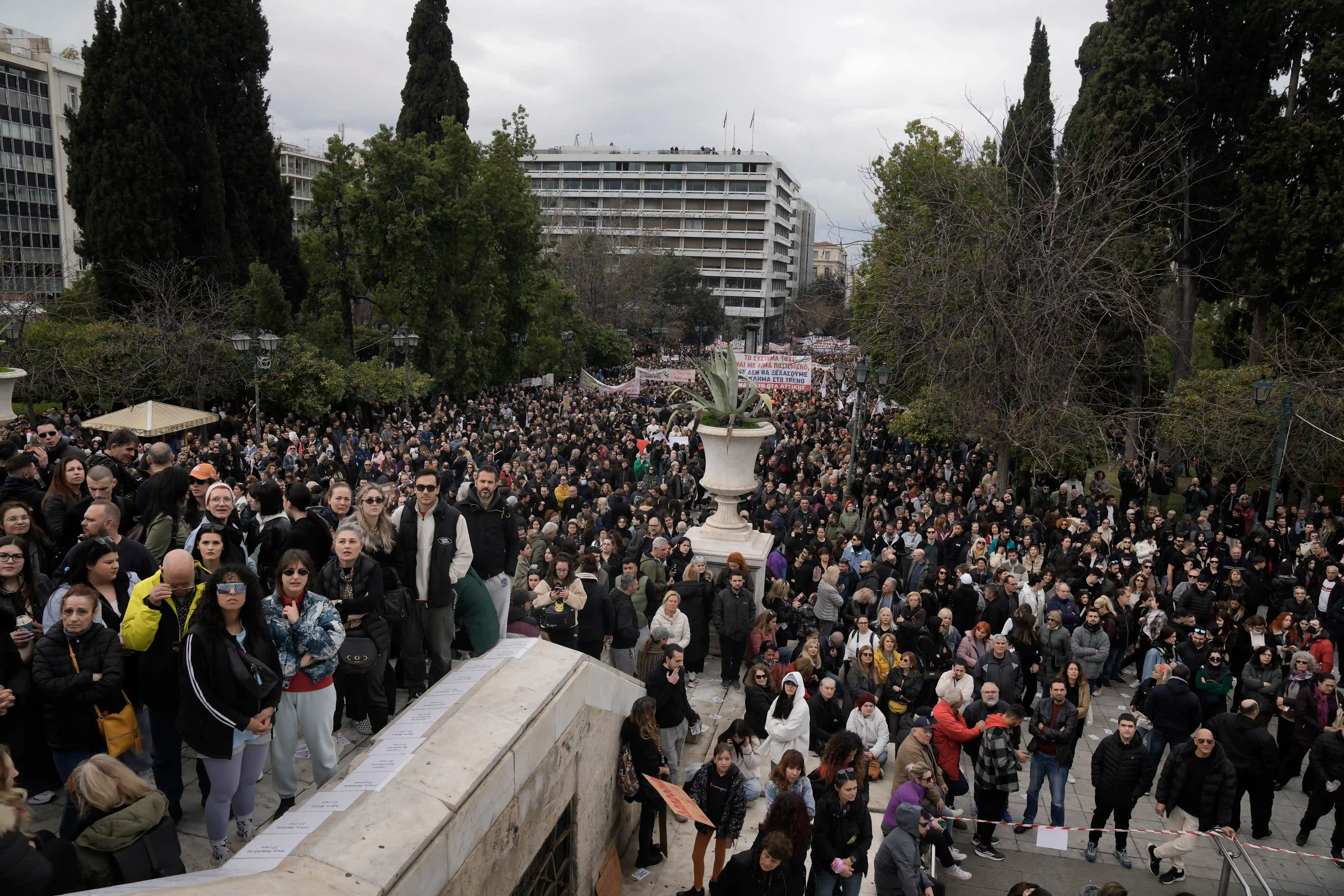 Protesti i štrajk u Atini na 2. godišnjicu željezničke nesreće u Tempiju