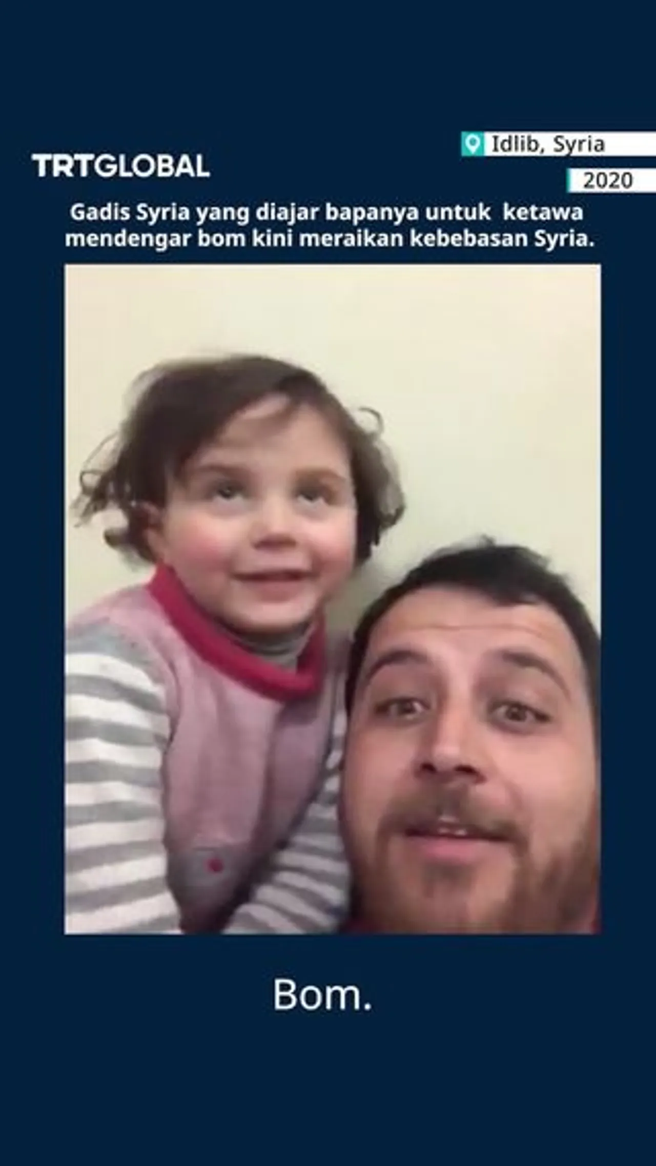 Gadis Syria yang diajar bapanya untuk ketawa mendengar bom kini meraikan kebebasan Syria