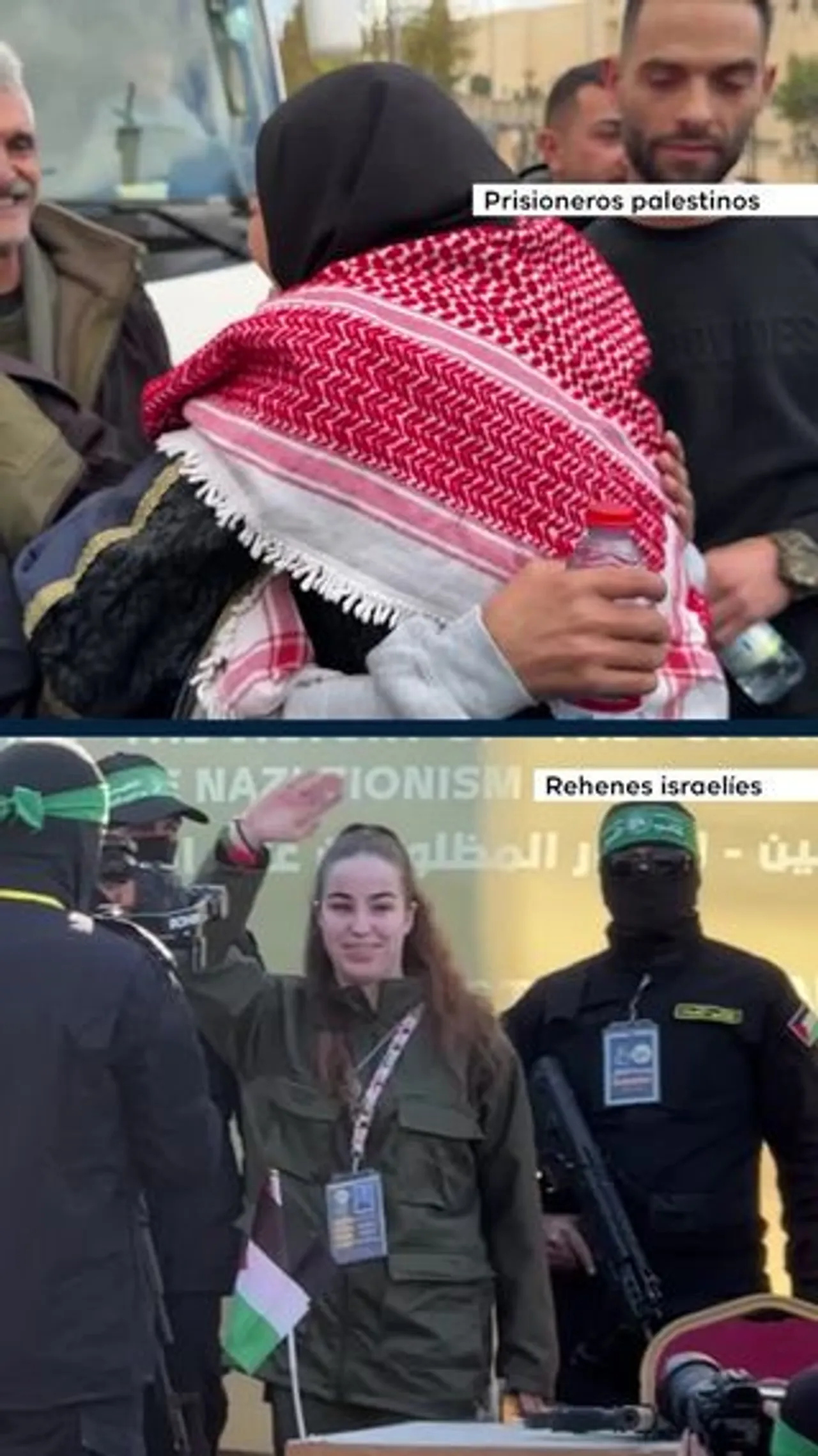 Prisioneros palestinos vs Rehenes israelíes