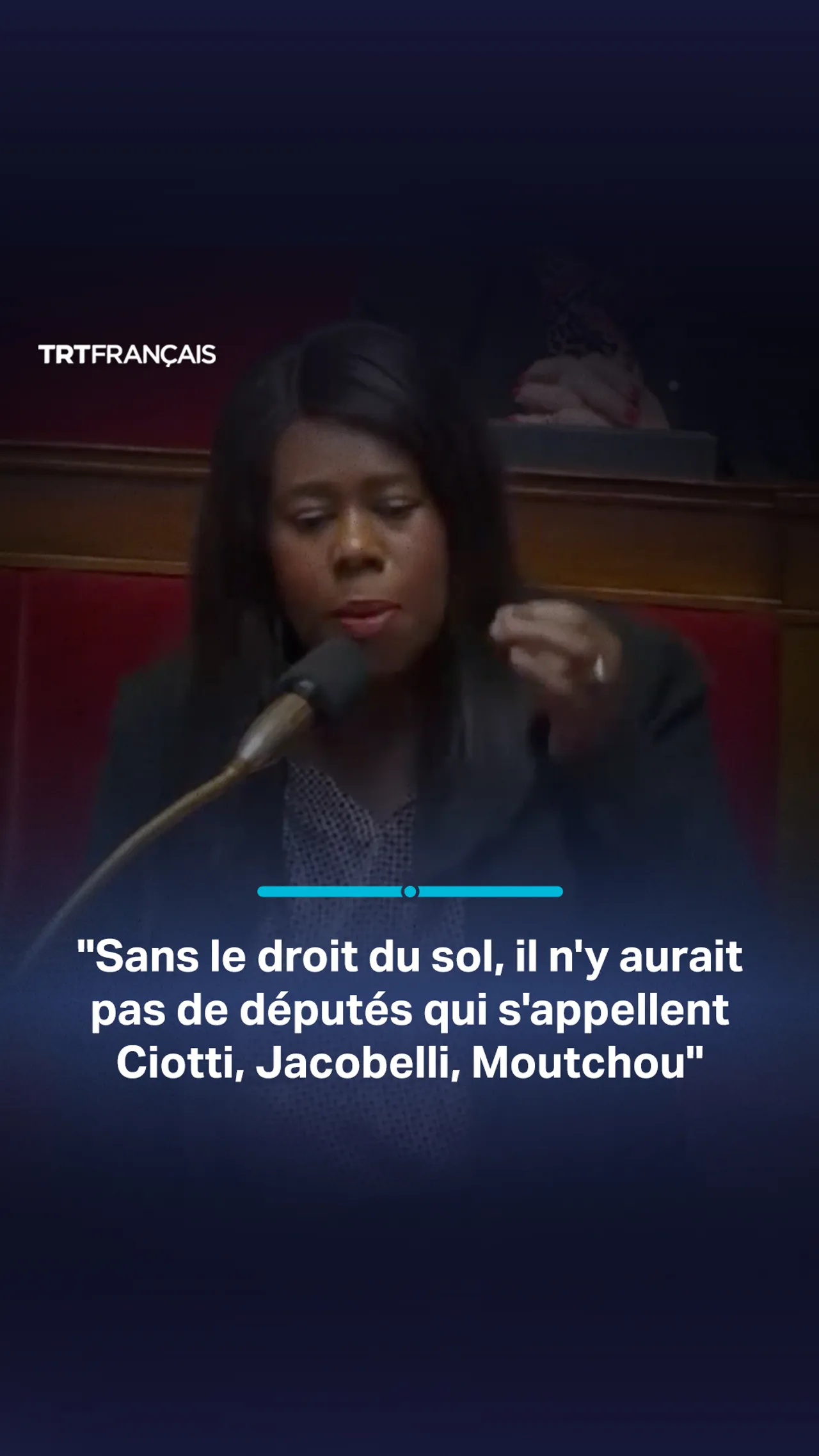Dieynaba Diop rappelle aux députés leurs origines migrantes lors du débat sur le droit du sol