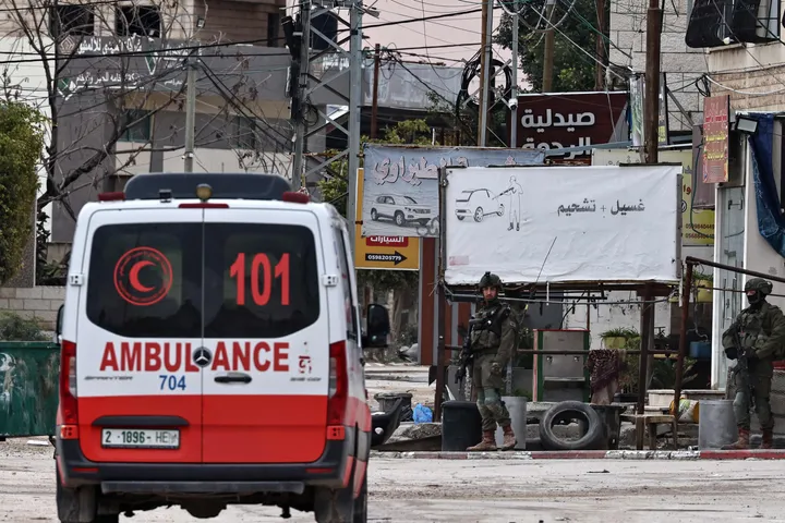 An illegal Israeli settler runs over a Palestinian in the occupied West Bank