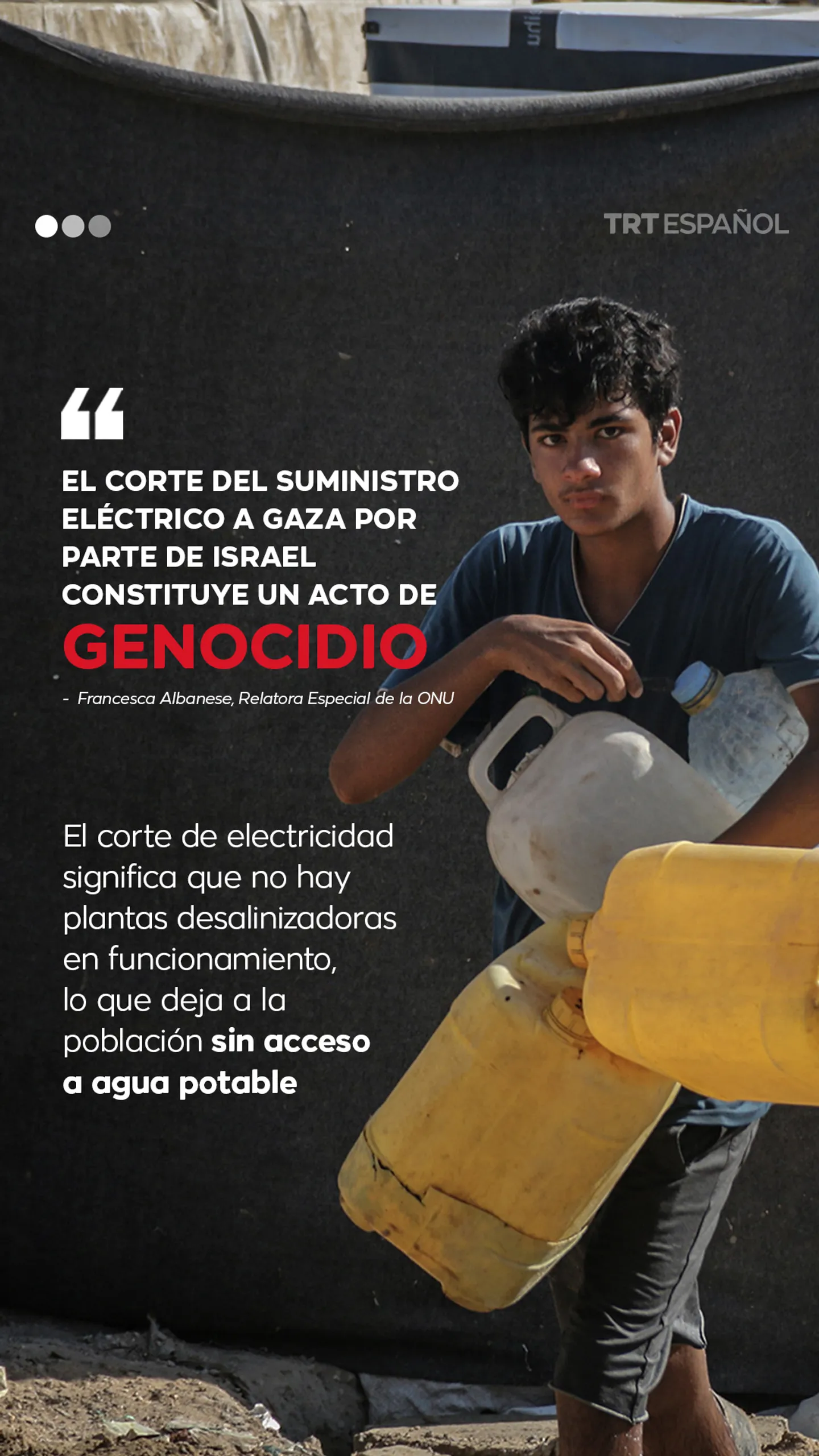 Israel corta el suministro de electricidad en Gaza