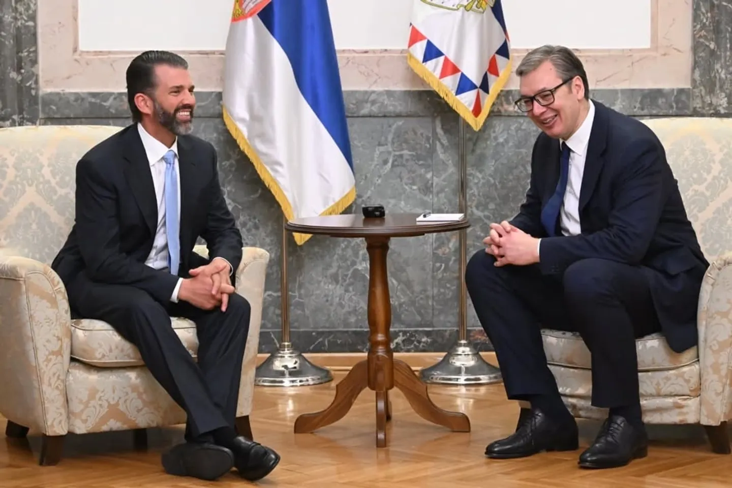 Vuçiq priti në Beograd djalin e Donald Trumpit, diskutuan për projekte të përbashkëta