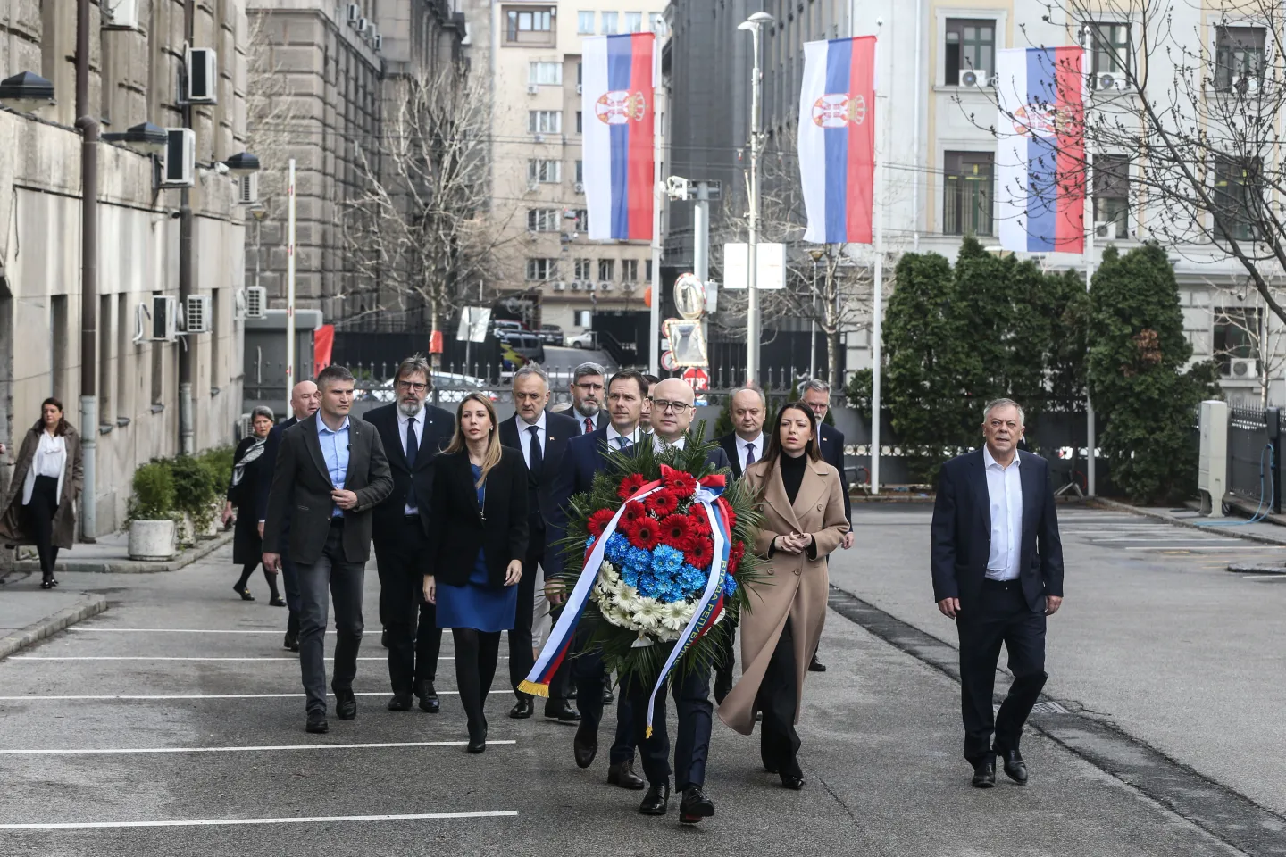 Povodom 22. godišnjice ubistva Zorana Đinđića položen venac na mesto atentata