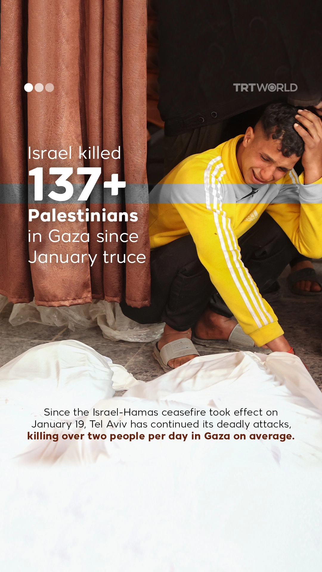 Israel killed 137+ Palestinians in Gaza since January truce