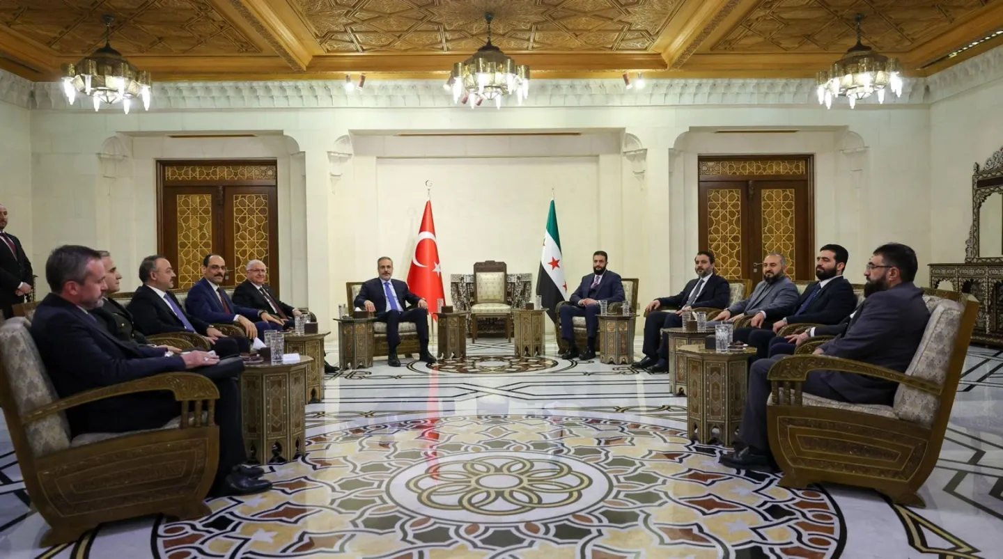 Top Turkish officials meet Syria's AlSharaa in Damascus