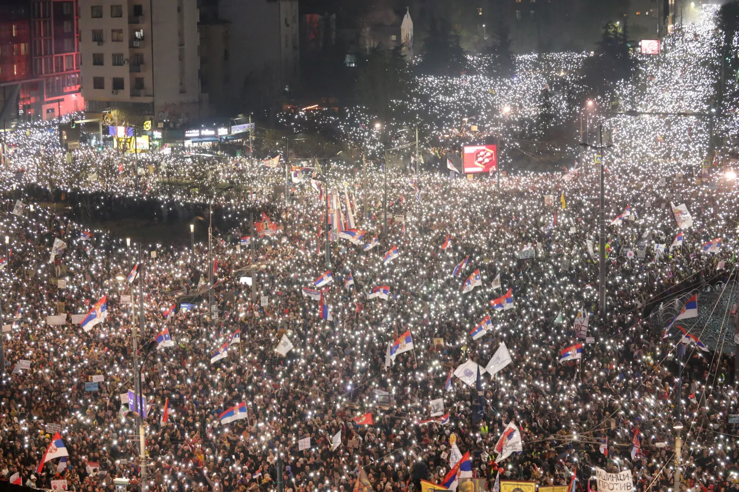 Over 100,000 rally in Serbia against Vucic government