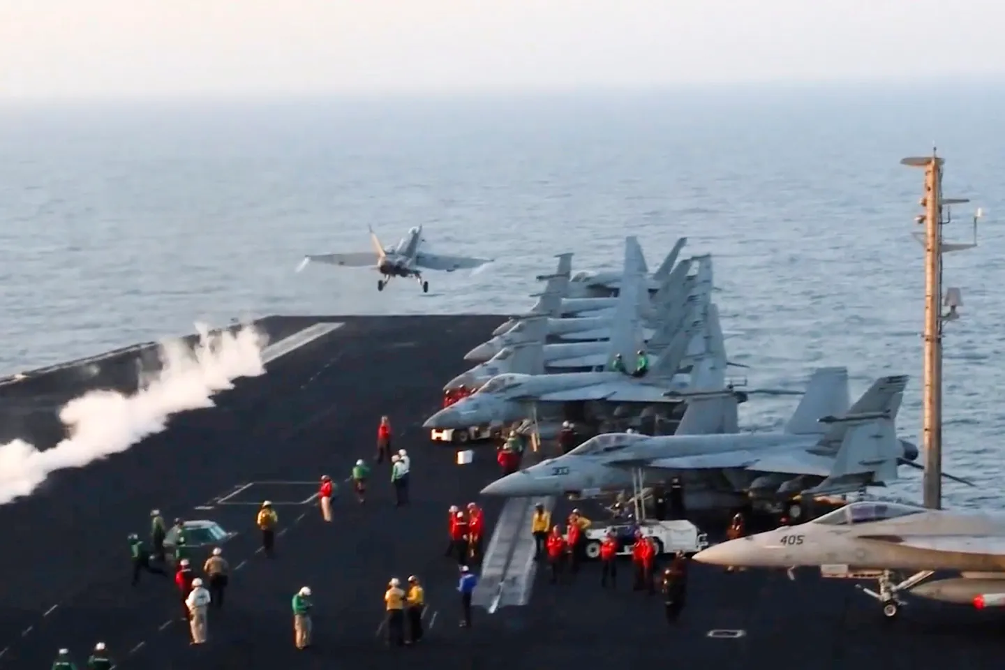 Yemen's Houthis target US aircraft carrier again amid new wave of air strikes